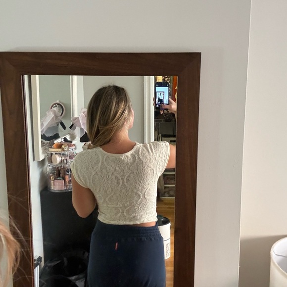 Zara lacy cream top - Picture 2 of 2